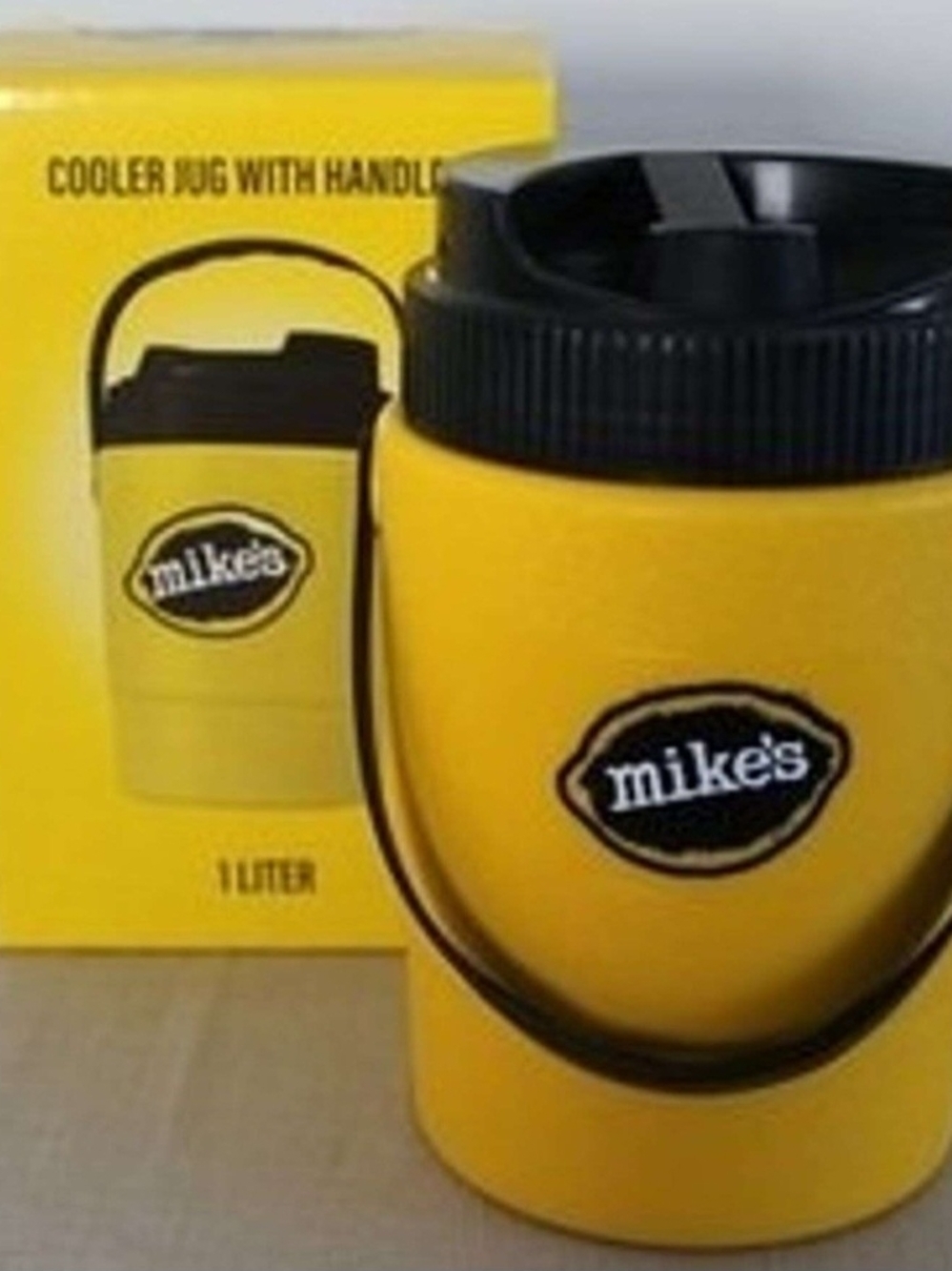 Mike's Hard Lemonade Yellow 1-Liter Cooler Jug with Handle New